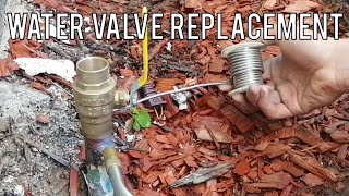 How to Replace a Main Water Shut Off Valve [upl. by Cowley994]