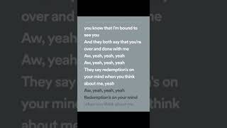 Drake  redemption lyrics spotify version [upl. by Mark]