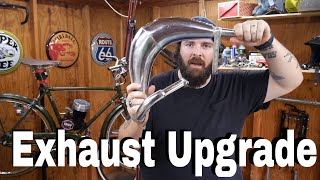 Motorized Bicycle Exhaust Upgrade [upl. by Nerak139]