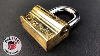 Beautiful Vachette Padlock picked Interesting locking design [upl. by Brier408]