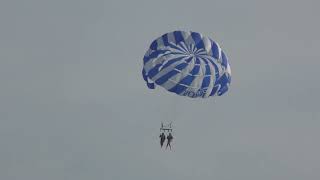 Double parasailing at Dassia Beach Dassia Corfu Greece [upl. by Gusta]