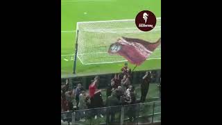 Salernitana  Bari gemellaggio in campo tra gli Ultras [upl. by Ulrike]