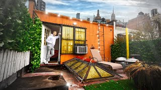 Living in a TinyHouse in a NYC Rooftop Garden… [upl. by Merrell121]