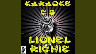 Se La Karaoke Version Originally Performed By Lionel Richie [upl. by Hedley]