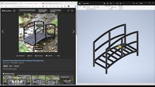 Autodesk inventor 2022 tutorial I Garden Bridge I Frame generator [upl. by Bannon]