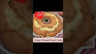 15K Views Cream Cheese Pound Cake holidaycake poundcake [upl. by Wsan]