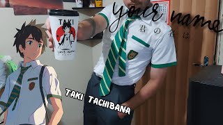 COMPREI O COSPLAY DO TAKI TACHIBANA YOUR NAME [upl. by Nielsen]