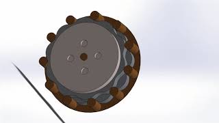 Cycloidal drive speed reducer SOLIDWORKS [upl. by Mellicent393]