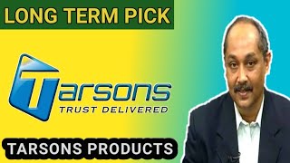 TARSONS PRODUCTS LIMITED  EXPERT OPINION ON TARSONS PRODUCTS  TARSONS PRODUCTS TARGET  TARSONS [upl. by Komara]