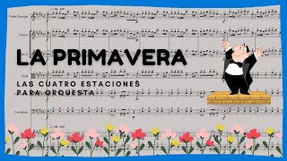 🌸 La PRIMAVERA Las 4 Estaciones  Vivaldi 🔹 Partitura para ORQUESTA GRATIS [upl. by Hnahym]