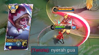 Rank Immortal Musuh Kena Mental Ketemu Ruby Damage  Build Ruby Tersakit  Top Global Ruby [upl. by Intruok]