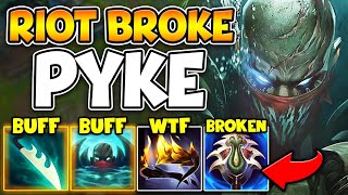 RIOT JUST OVER BUFFED LETHALITY PYKE AND ITS 100 BROKEN ONE SHOT EVERYTHING [upl. by Etnahs458]