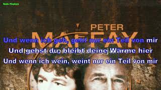 Peter Maffay  So bist du 2001 Instrumental BV Lyrics Karaoke [upl. by Arotal]