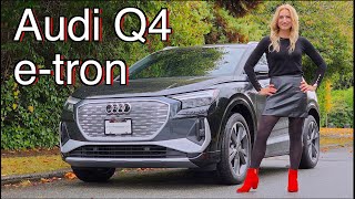 2023 Audi Q4 etron review  The value luxury EV [upl. by Harp]