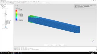 PrePoMax CalculiX FEA  Tutorial 9  Elastoplastic bending of a beam [upl. by Corbet]