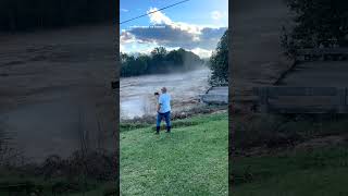 Tennessee bridge collapses into river amid Helene flooding [upl. by Justine]