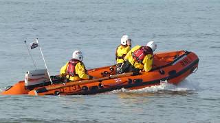 RNLI DClass Lifeboat Launch Cromer 24th July 2019 1080HD [upl. by Sudnak]