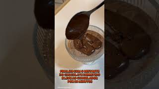 Mousse proteico com apenas 3 ingredientes fitness academia fit mousse wheyprotein [upl. by Eyak]