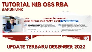 TUTORIAL PENGISIAN OSS RBA TERBARU UMK UPDATED DESEMBER 2022 [upl. by Loraine]