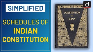 Schedules of Indian Constitution Simplified  Drishti IAS English [upl. by Yelruc]