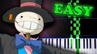 Joe Hisaishi  Howls Moving Castle Theme  Easy Piano Tutorial [upl. by Marje934]