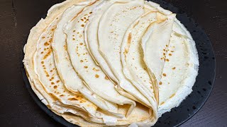 Crepes Recipe The Best and Easiest Recipe [upl. by Jovia800]