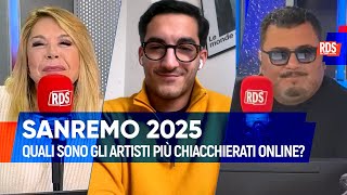 Sanremo 2025 quali sono gli artisti più chiacchierati sui social dopo lannuncio di Carlo Conti [upl. by Elatnahc]