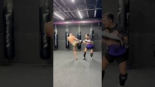 REPETITION muaythai mma martialarts training padwork fyp [upl. by Pallua]