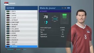 PES 2019 SERBIA NT players real name face amp hair [upl. by Yhtamit]