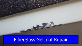 Fiberglass Gelcoat Repair So you hit something with your boat [upl. by Annaes]