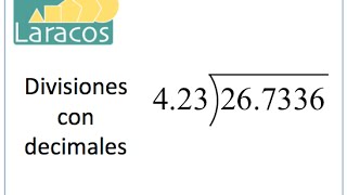 Aritmetica Divisor de tres cifras con decimales ejemplo 2 [upl. by Nessy887]