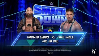 Tommaso Ciampa vs Chad Gable Elimination Chamber Qualifier Smackdown Episode 8 Part 3 [upl. by Airtemad814]