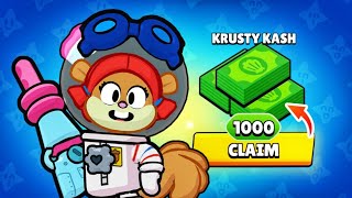 How To Claim 1000 FREE Krusty Kash in Brawl Stars [upl. by Prudi]