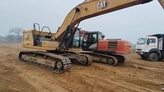 cat 330gc excavator amp tata Hitachi zaxis 220lc full look  excavator video [upl. by Honora307]