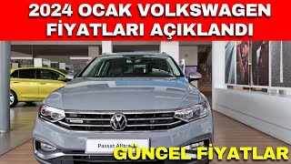 2024 OCAK VOLKSWAGEN FİYATLARI AÇIKLANDI  VOLKSWAGEN FİYAT LİSTESİ 2023  POLOGOLFTROCTAİGO [upl. by Aihtenak43]