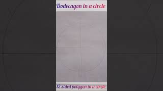 How to draw a polygon with 12 sides in a circledodecagon [upl. by Velick]