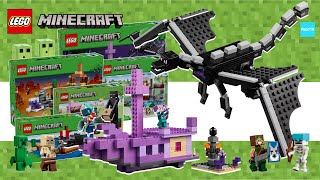 エンドシップ エンダードラゴン登場！レゴ マインクラフト 新作 夏セット ／ Lego Minecraft [upl. by Richardo]