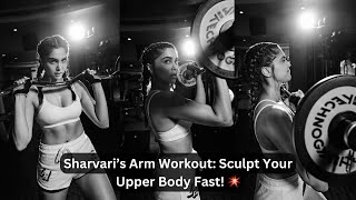 Get Toned Arms Like Sharvari 🔥 Upper Body Dumbbell Workout Guide 💪 [upl. by Attelrahs472]