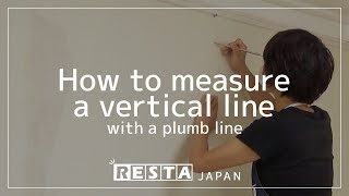 DIY How to measure a vertical line with a plumb line [upl. by Cormack]