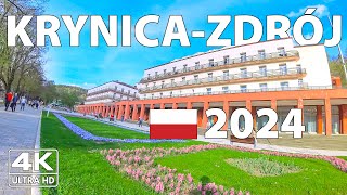 KrynicaZdroj Poland Walking Tour ☀️ 4K Ultra HD – With Captions [upl. by Maggee]