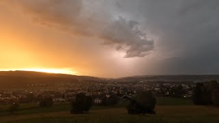 24 August 2023  Gewitter Schälchlihoger Urdorf  1849  2230 Uhr  Version NNW [upl. by Susie]