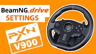 PXN V900 Steering Wheel  BeamNGdrive Settings [upl. by Bullion]