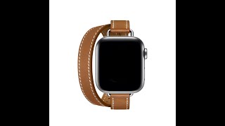 URVOI Apple Watch Attelage Double Tour leather band [upl. by Case855]