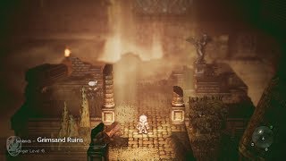 Octopath Traveler  Haanits Ch 45  Grimsand Ruins Exploration [upl. by Nyla]