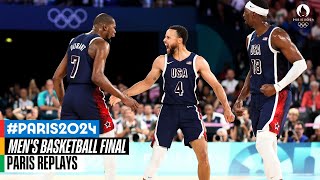 Mens Basketball Gold Medal Match 🏀  Full Replay  Paris Replays [upl. by Kalmick]