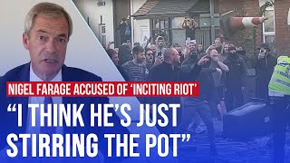 Nigel Farage is accused of inciting riot in Southport  LBC [upl. by Geehan]