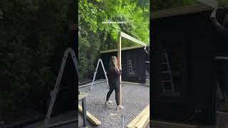 How we built our Pergola ⚒️💪🏼 gardenideas pergola outdoordining outdoutdoors [upl. by Assirec]