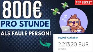 Verdiene 800€Stunde als FAULER SACK💰🤑💸 Online Geld verdienen 2024 [upl. by Anitsirhk]