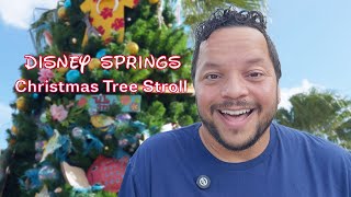 Disney Springs Christmas Tree Stroll – A FREE Festive Holiday Walk You SHOULDNT Miss [upl. by Elvie802]