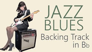 JAZZ BLUES BACKING TRACK in Bb BPM100 [upl. by Meisel]